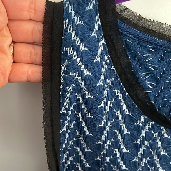 Anthropologie Postmark Textured Swing Tank Large EUC - Picture 5 of 11